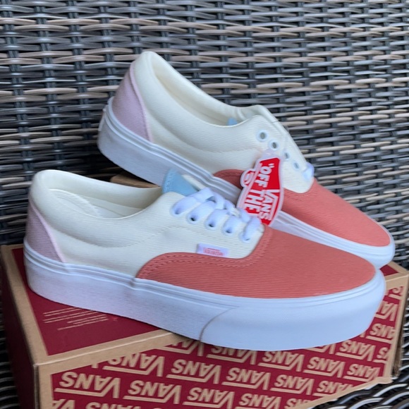 Vans Era Platform Twill Pastel Block/True White WMNS - Picture 6 of 16